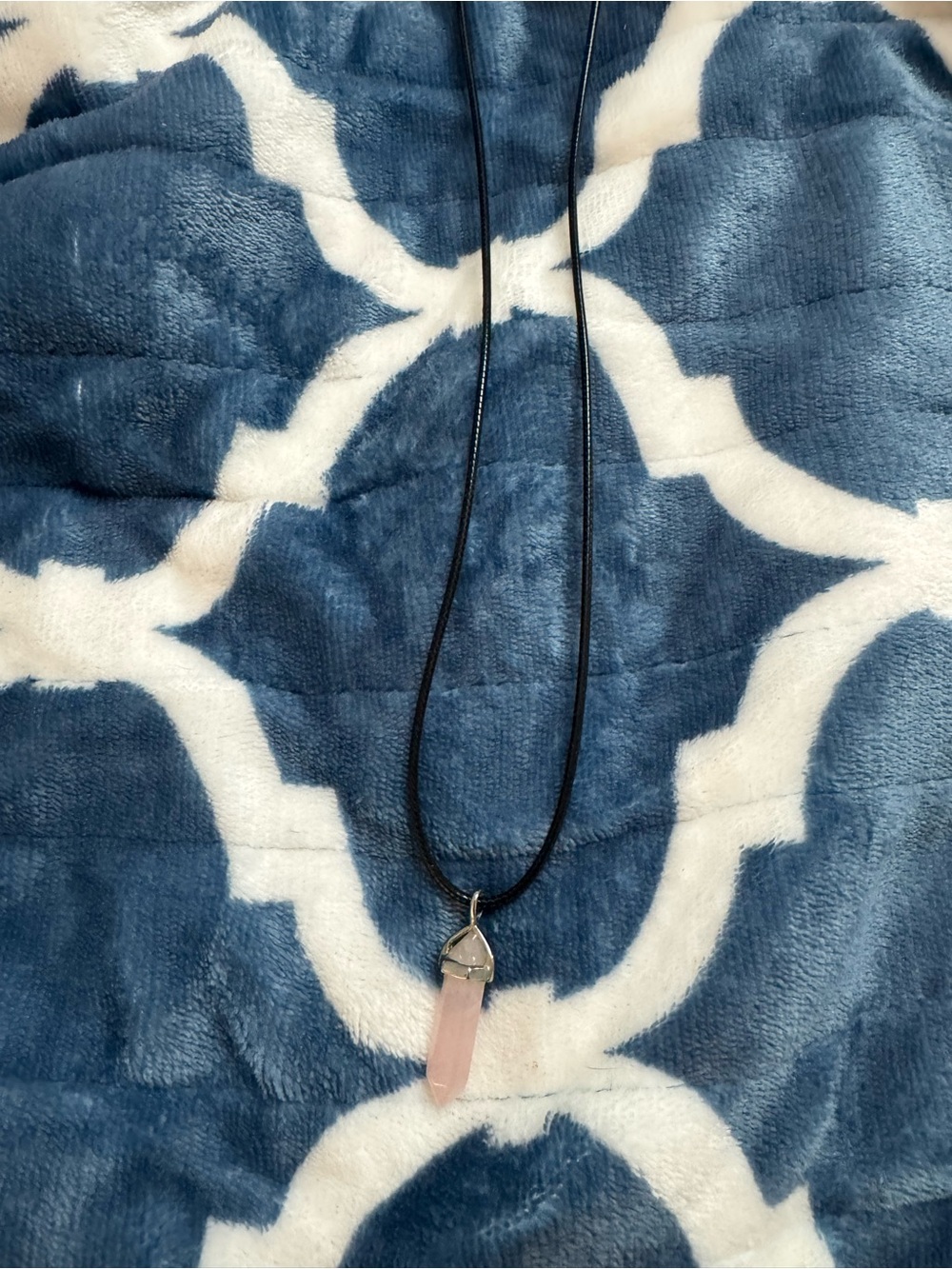 Rose quartz necklace